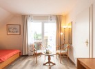 Grasfrosch - Balkon mit Landblick