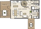 W9 - Traumhaftes Ferienhaus mit Kamin und grossem Garten in Roebel