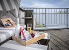 Kaptein's Lounge by Seeblick Ferien, 180 Grad Panoramablick, Sauna, Kamin, Whirlpool, bis 6 Pers.