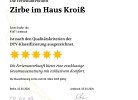 5 -Sterne Ferienwohnung Zirbe| Wellness, Sauna & Zirbenholz