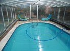 Ferienhaus mit Poolhalle und Sauna