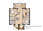 Strandhaus, Wohnung Mittschiff